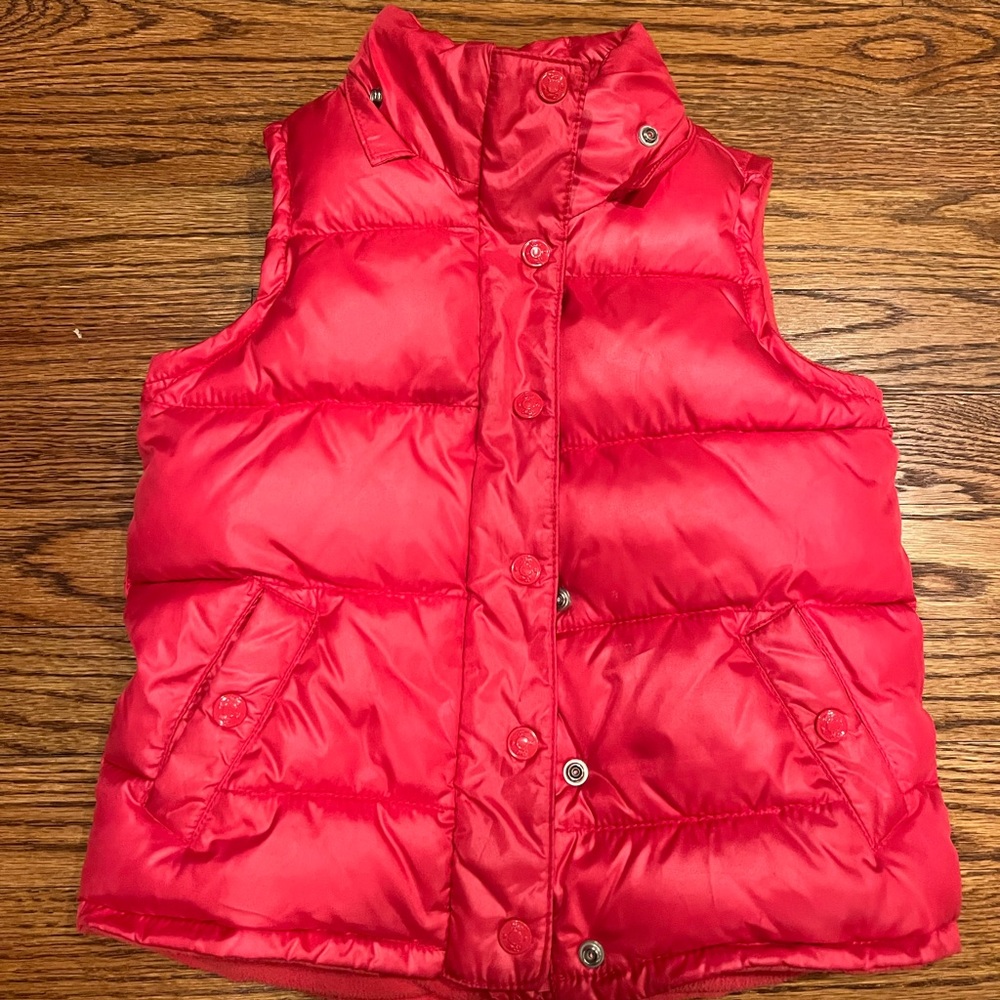 Gap Kids Bright Pink puffer vest - size 5